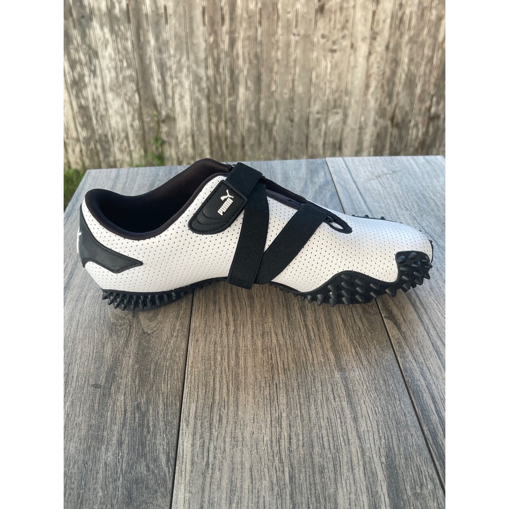 Puma Mostro Perforated Leather Men 8.5 White Black 397331-01 Low Sneakers NEW - Picture 14 of 15